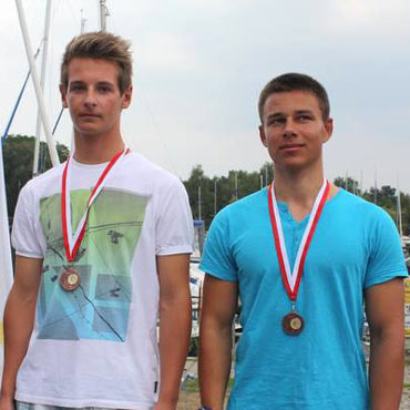 Damian Jasklski i Adam Sikora wicemistrzami Polski w olimpijskiej kasie 470 w kategorii modzieowiec