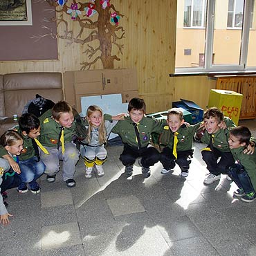 Zuchy z Midzyzdrojw na biwaku w Goleniowie