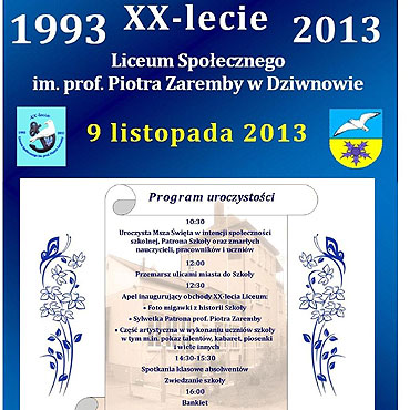 XX lecie Liceum Spoecznego w Dziwnowie