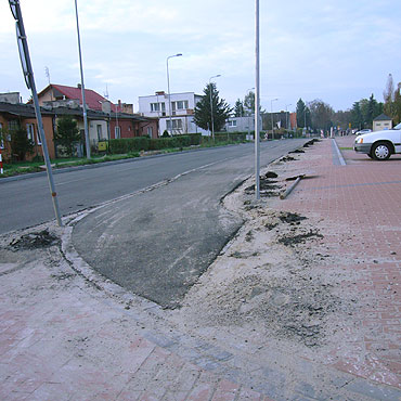 Przebudowa ulicy Woliskiej w Kamieniu Pomorskim  nie jest zakoczona