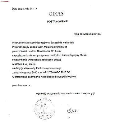 Wracając do sprawy: Czy mieszkaniec wygrał w sądzie z gminą