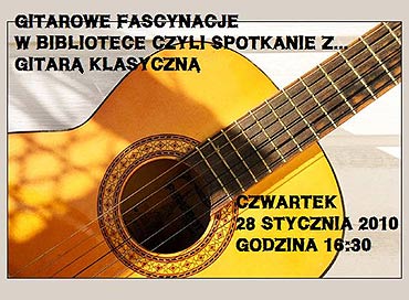 Tryptyk gitarowy w bibliotece