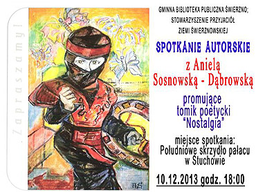 Spotkanie autorskie z Aniel Sosnowsk-Dbrowsk w bibliotece w wierznie