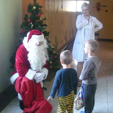 wity Mikoaj  w szpitalu w Kamieniu Pomorskim