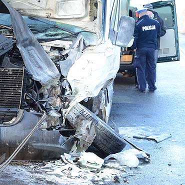 Zderzenie dwch busw w Wysokiej Kamieskiej. S ranni