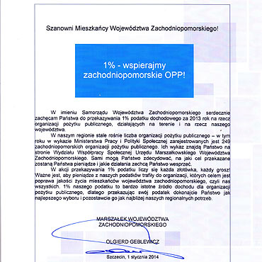 Apel Marszaka wojewdztwa zachodniopomorskiego!