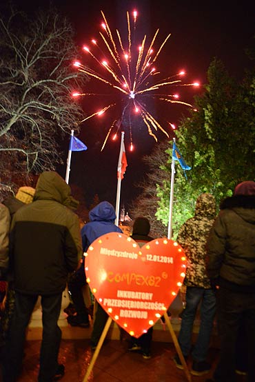 wiecce serduszko zawiecio w Parku Chopina w Midzyzdrojach 