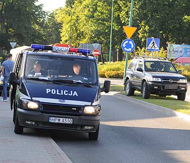 Niegrona stuczka na rondzie