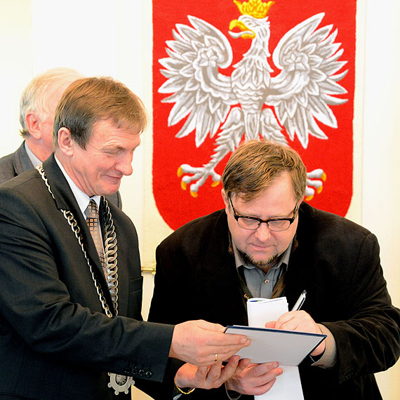 Olaf Lubaszenko na sesji Rady Miejskiej w Międzyzdrojach