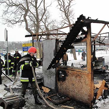 Dziwnw: Cakowicie spalia si smaalnia ryb