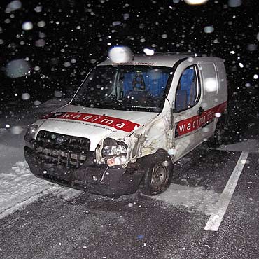 Fiat zderzył się z tirem