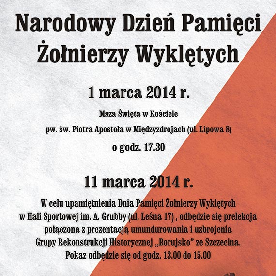 Narodowy Dzie Pamici  ,,onierzy Wykltych” w Midzyzdrojach