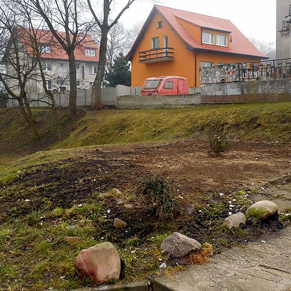 Teren przy ul. Dugosza uprztnity